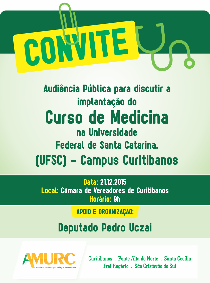 You are currently viewing IMPLANTAÇÃO  CURSO DE MEDICINA DA UFSC  EM CURITIBANOS