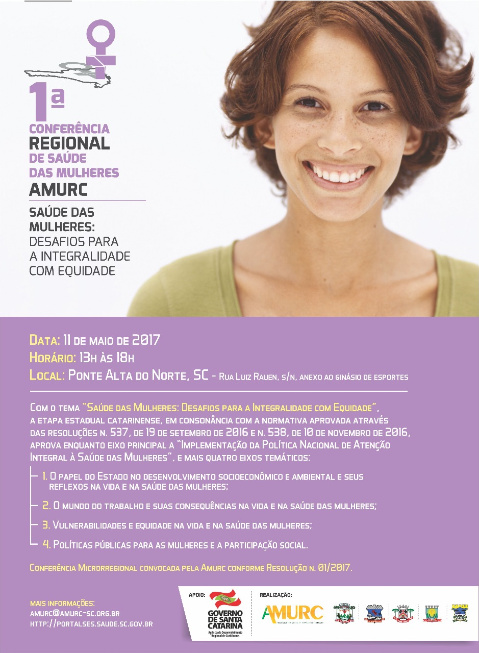 You are currently viewing 1ª CONFERÊNCIA REGIONAL DE SAÚDE DAS MULHERES