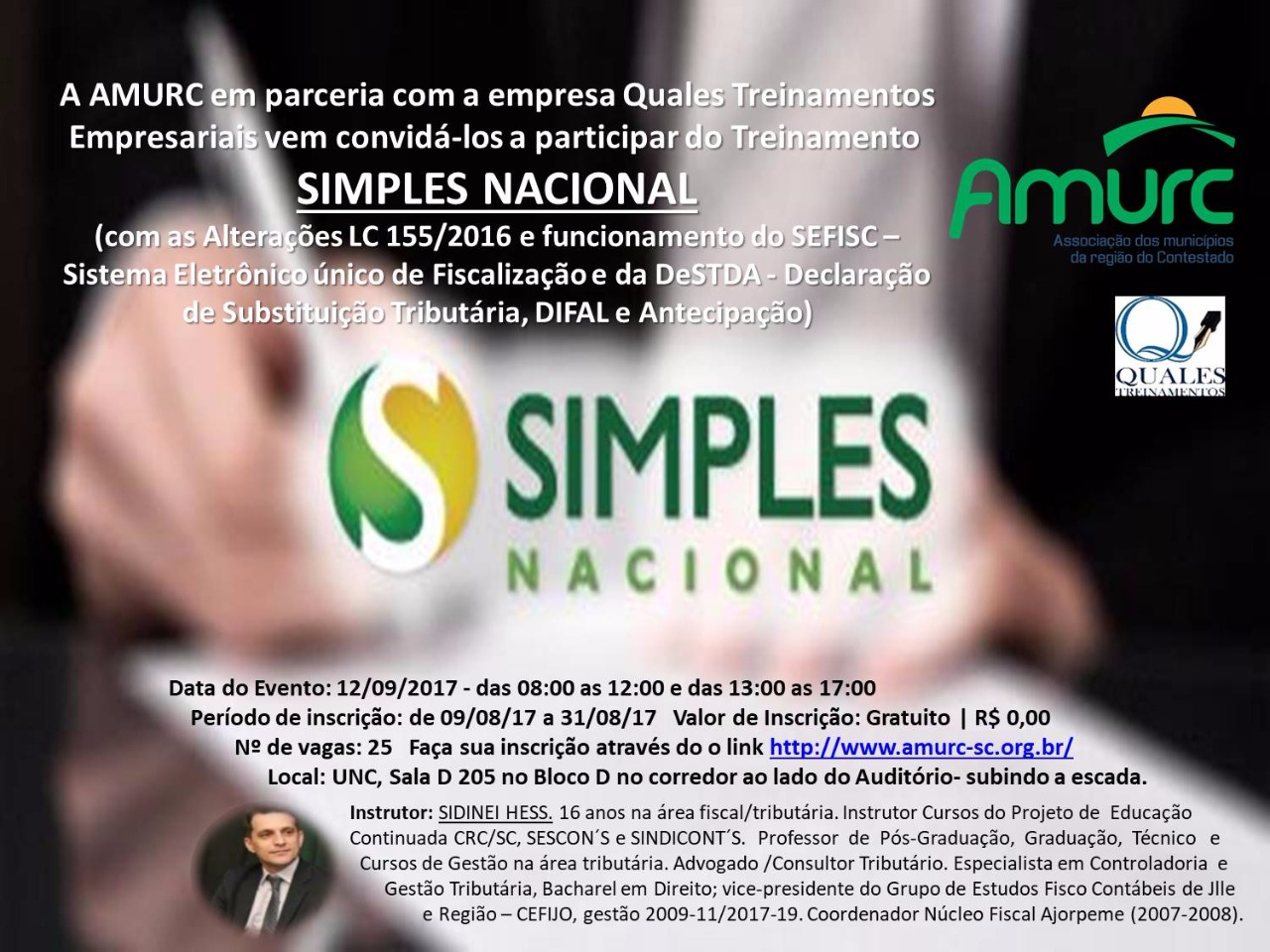 You are currently viewing AMURC PROMOVE TREINAMENTO SOBRE O SIMPLES NACIONAL | INSCREVA-SE AQUI