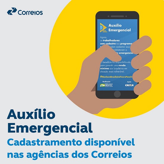 You are currently viewing Agências dos Correios, em todos os Municípios do país, realizam cadastro do auxílio de R$ 600