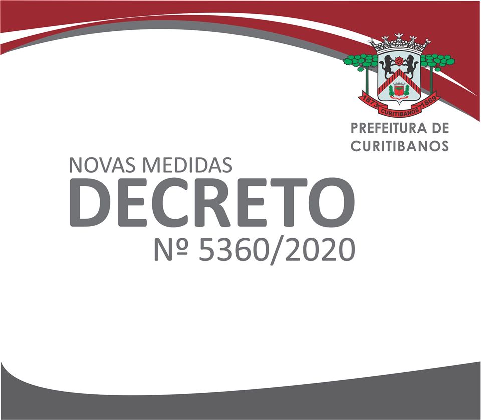 You are currently viewing DECRETO 5360/2020 – MUNICÍPIO DE CURITIBANOS