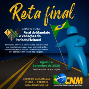 Read more about the article CNM promove seminário Final de Mandato e Vedações do Período Eleitoral; inscrições são gratuitas