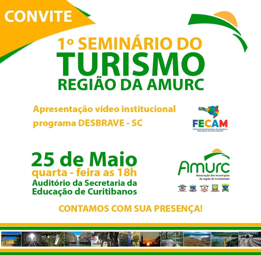You are currently viewing AMURC Realiza I Seminário de Turismo da Região do Contestado