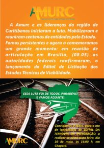 Read more about the article Valec vai considerar traçado ferroviário pela região central de SC .