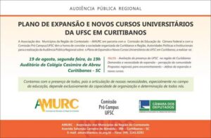 Read more about the article Região discute expansão da UFSC Curitibanos. PARTICIPE