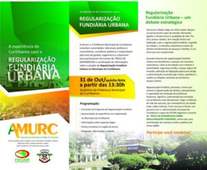 Read more about the article SEMINÁRIO – REGULARIZAÇÃO FUNDIÁRIA URBANA