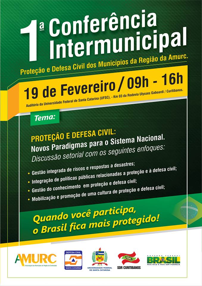 You are currently viewing CONFERÊNCIA INTERMUNICIPAL DE DEFESA CIVIL.