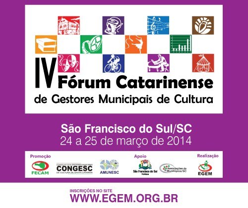 You are currently viewing Convite IV Fórum Catarinense de Gestores Municipais de Cultura.