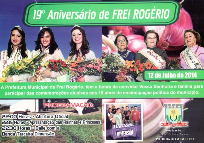 You are currently viewing 19º Aniversário de Frei  Rogério