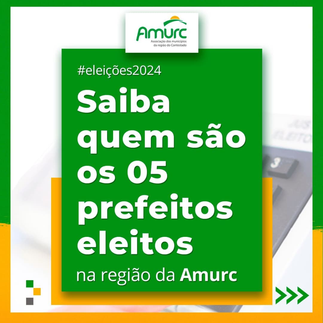 You are currently viewing Conheça os 5 prefeitos eleitos na região da AMURC